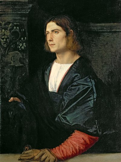 Giovane con cappello e guanti, c.1515 da Tiziano Vecelli